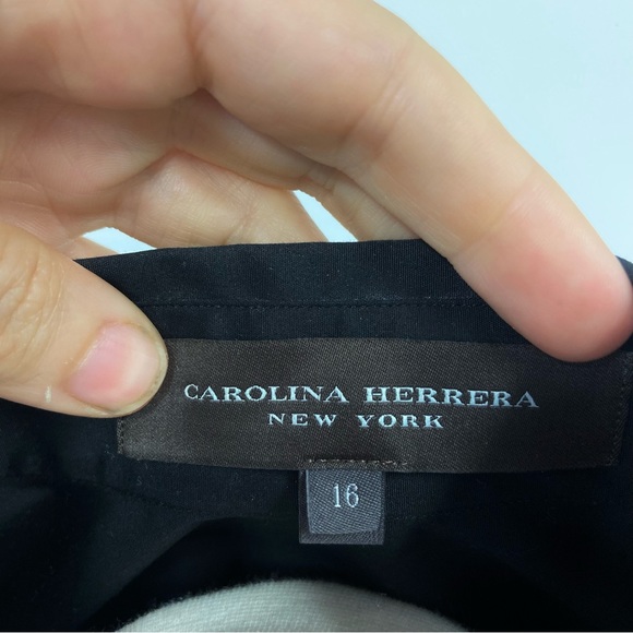 Carolina Herrera Crisp Classic Cotton Button Down Made in Italy Size 16 - Picture 11 of 11